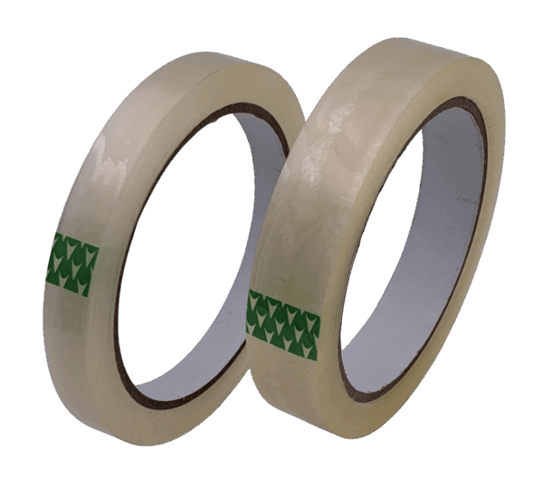 Klebefilmband PP transparent 40my mit 76mm Pappkern