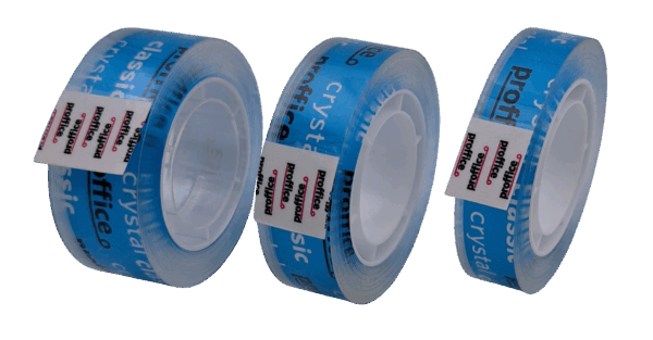 Klebefilmband PP kristallklar classic mit 26mm Plastikkern