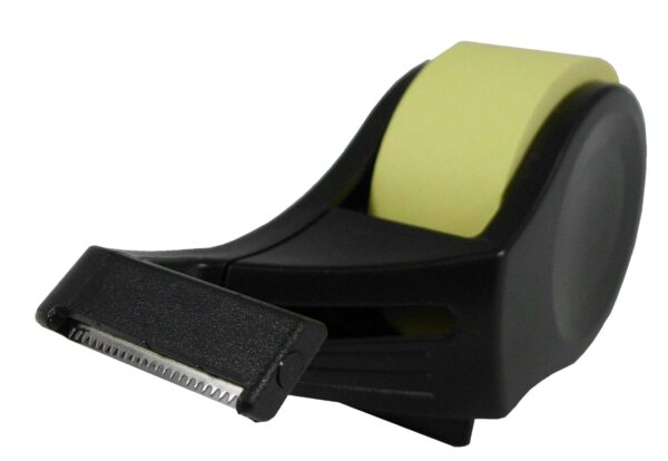 Haftnotizrolle pastellfarbig 19mm x 10m mit 26mm Pappkern im Abroller Smart schwarz – Bild 2