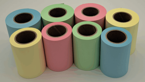 Haftnotizrolle pastellfarbig Breite 60mm