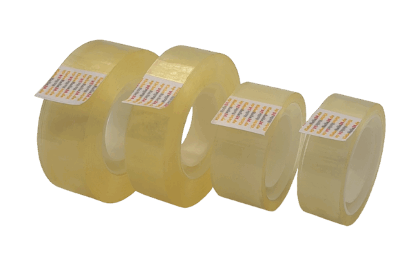 Klebefilmband PP low noise transparent 45my mit 26mm Plastikkern