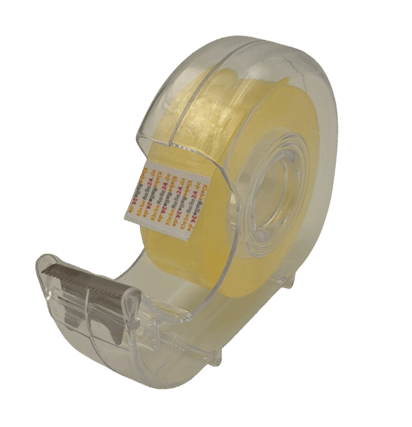 Klebefilmband PP low noise transparent 19mm x 33m 45my mit 26mm Plastikkern im Handabroller Lux transparent