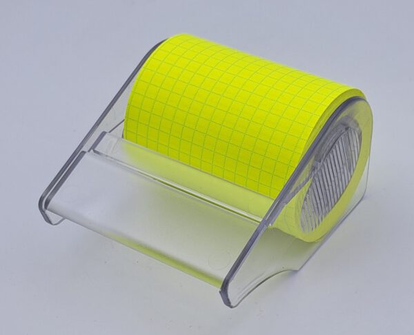 Haftnotizrolle brillantgelb kariert