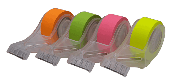 Haftnotizrolle brillantfarbig im Halter Smart