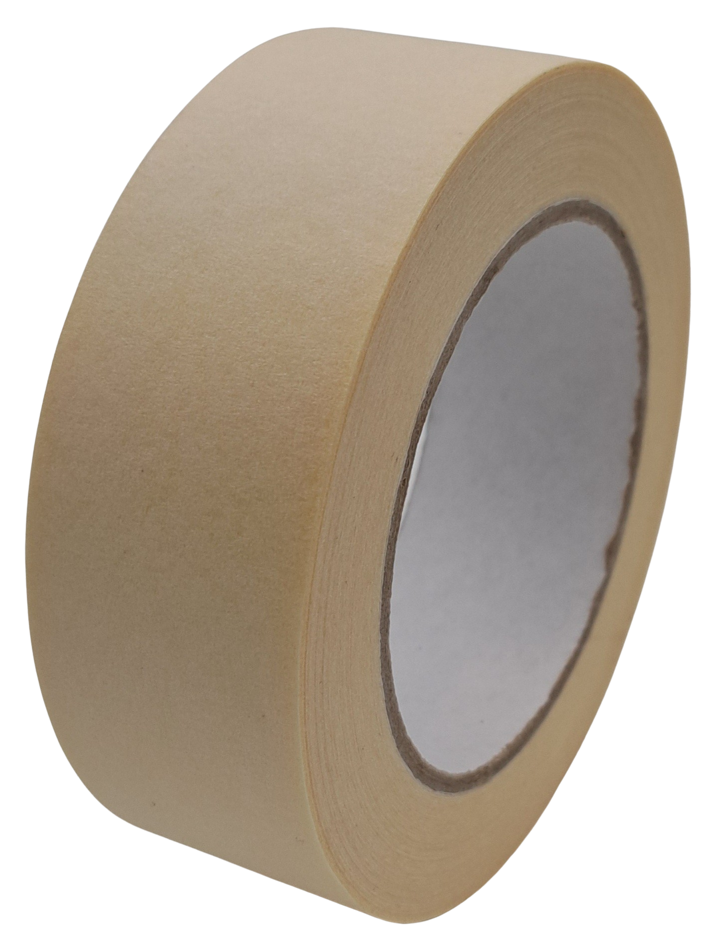 Krepp-Klebeband bzw. Abdeckband 38mm x 50m cremefarbig mit 76mm Pappkern